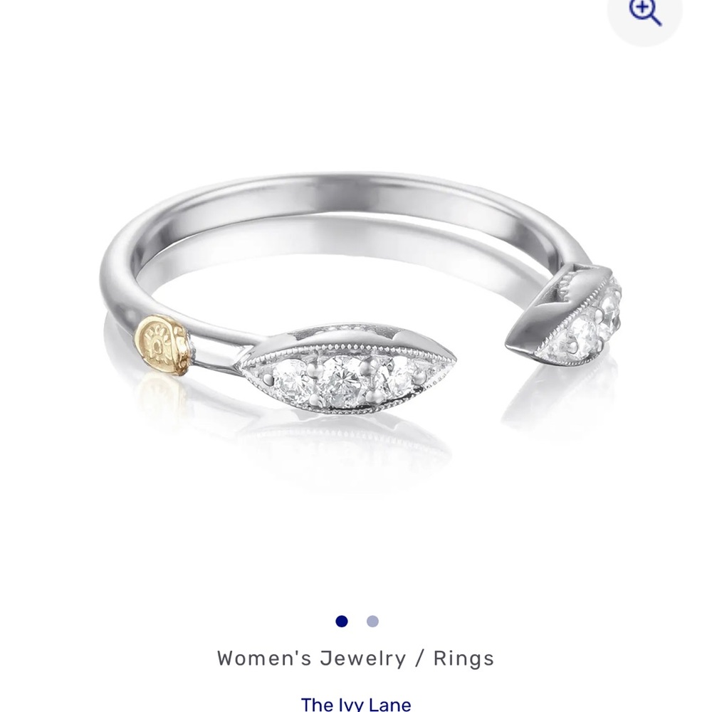 Tacori Silver and Gold Women's Ring